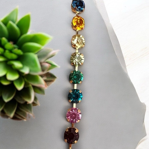 Accessories - Bag charm MultiColor Rhinestone Cupchain & Pendant.